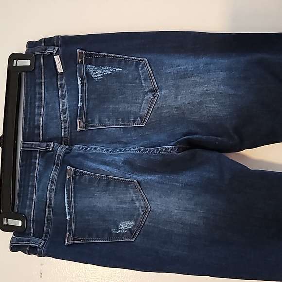 Kacan distressed patchwork leopard skinny jeans size 9/28 NWOT - Picture 6 of 9